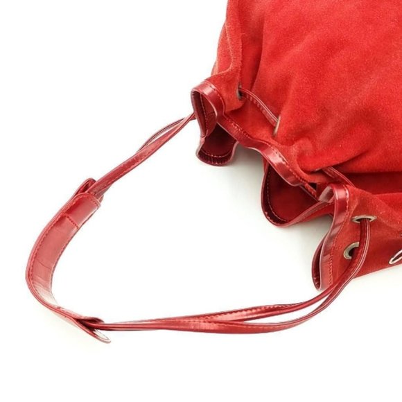 Suede Red Shoulder Bag - Picture 7 of 7